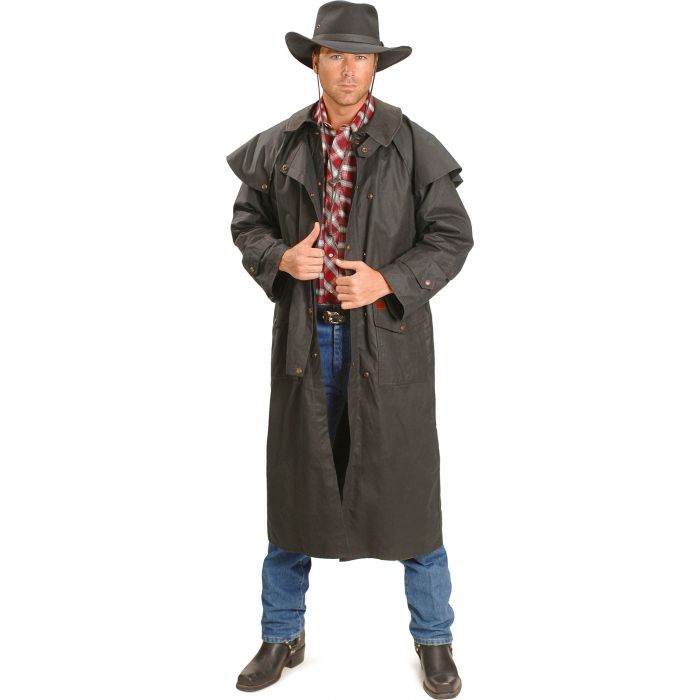 Long Oilskin Duster by Outback Trading Co Jacksons Western Store