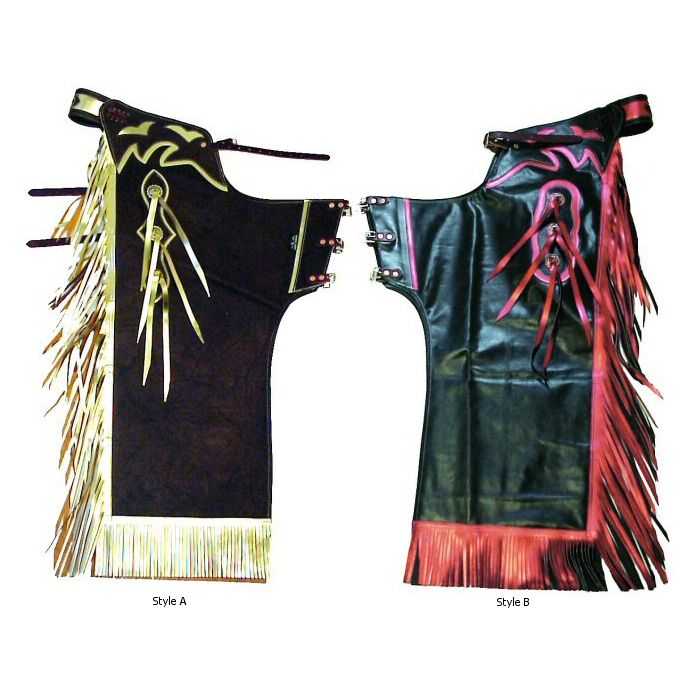 Custom leather sales chaps western