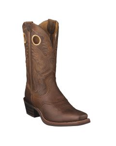 Ariat Mens Heritage Roughstock Brown Oiled Rowdy Cowboy Boots
