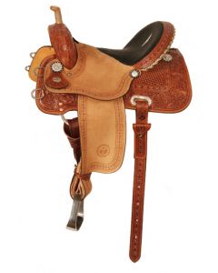 Deep Blue Stingray Barrel Saddle