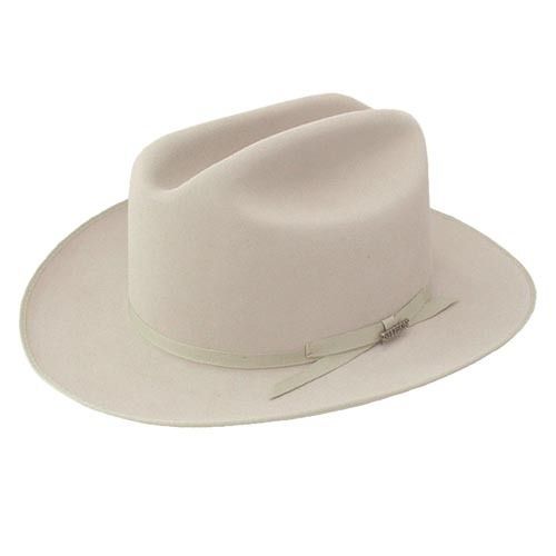 stetson 6x open road silverbelly felt cowboy hat