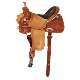 Deep Blue Stingray Barrel Saddle